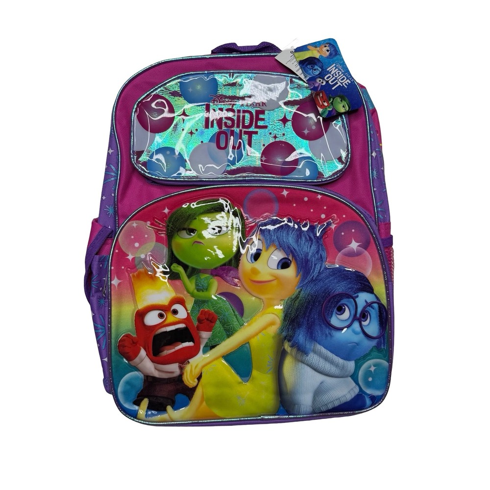 Inside Out Disney Pixar kids boys girls kindergarten school backpack 16"